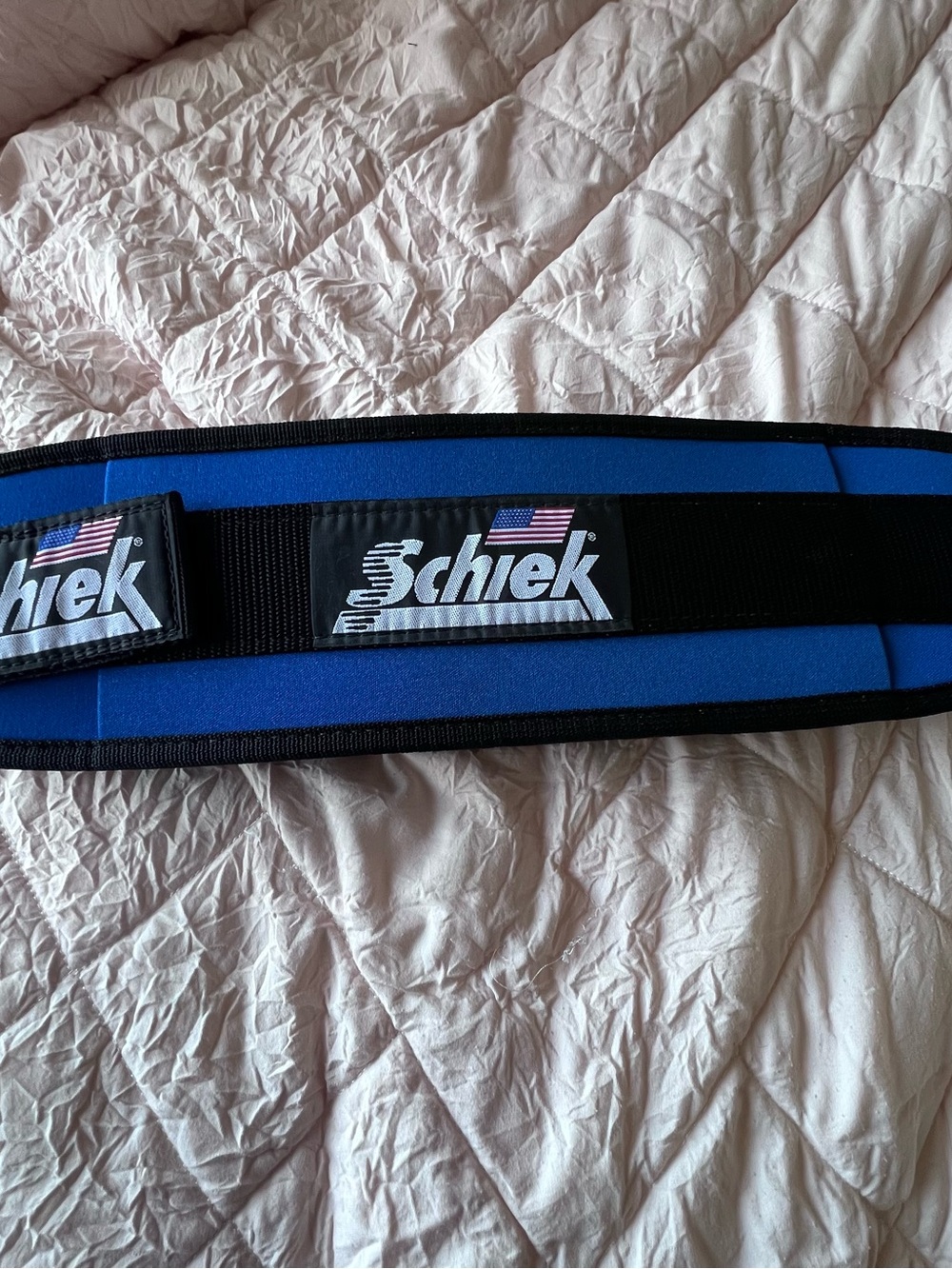Schiek Blue Neoprene Weightlifting Belt